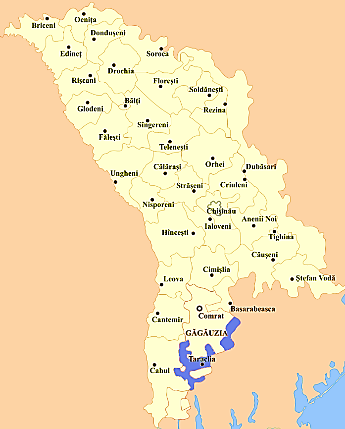 Фигура 3. Тараклийският район в Южна Молдова